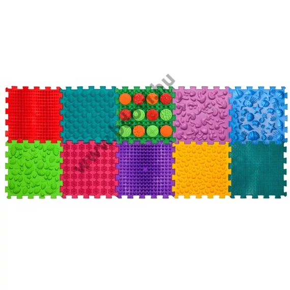 Mix Puzzle 10 elemből álló masszázs szőnyeg + „Minták” ajándékba