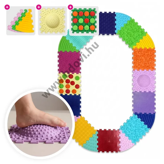 Multi Mix masszázs szőnyeg 12 elem + 8 szektor