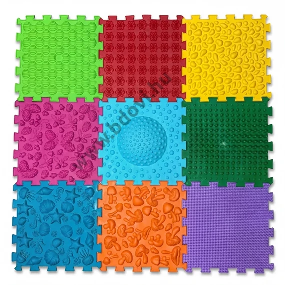 Megújult  Mix Puzzle 9 elemből álló masszázs szőnyeg
