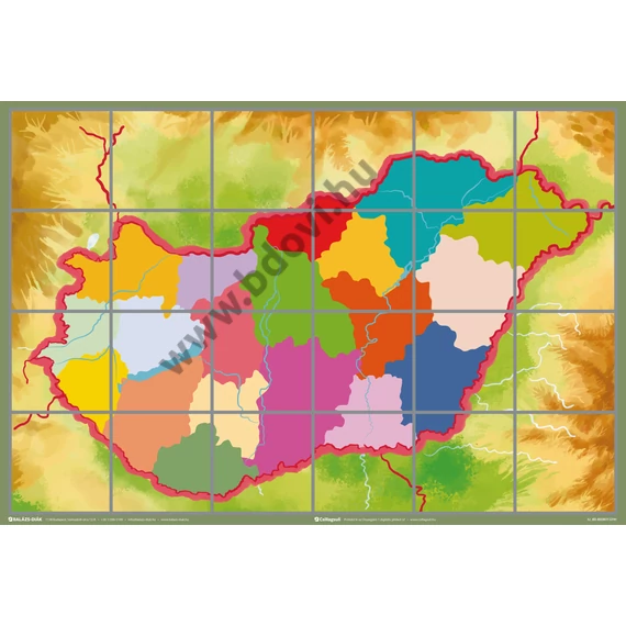 Padlórobot gyakorlópálya - Magyarország megyéi