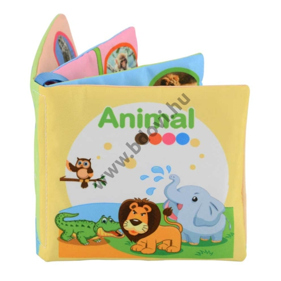 Puha gyerek könyv - dzsungel állatok