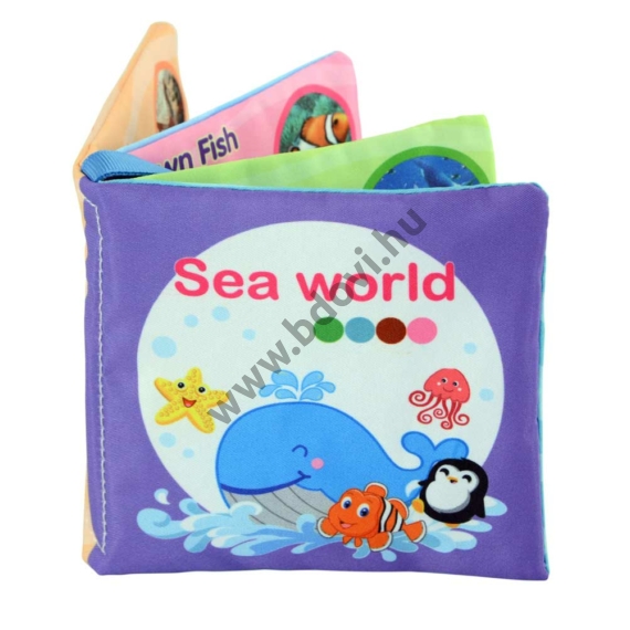 Puha gyerek könyv - tengeri állatok