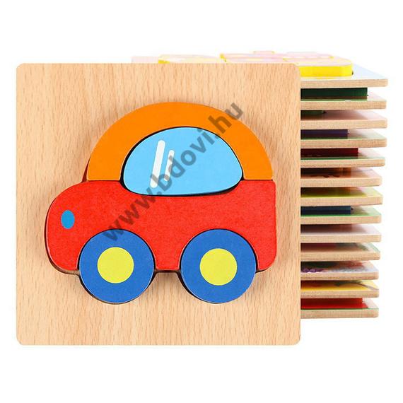 Magasított puzzle - autó
