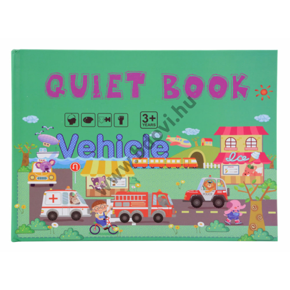 Montessori csendeskönyv gyerekeknek - járművek