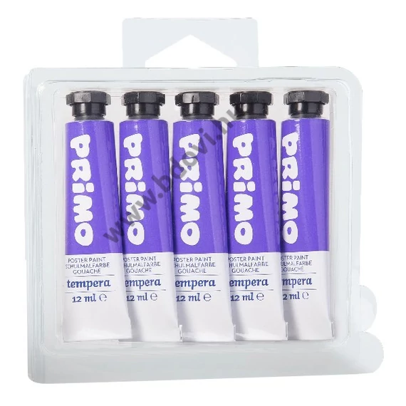 Tempera PRIMO lila 12 ml 5 darabos