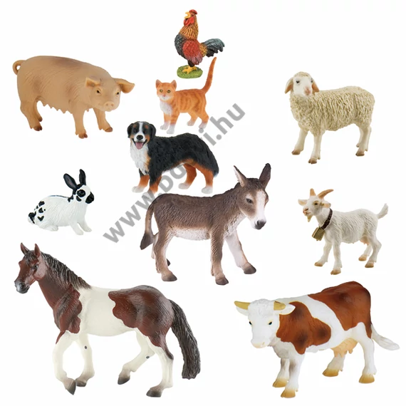 Farmjáték figurák 10 darabos készletben