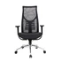 Kép 1/3 - Prémium ergonomikus irodai szék, hálós forgószék, fekete (GM-13 BLACK)