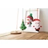 Kép 5/5 - Kreatív barkácsfilc díszek karácsonyra, 5 varrható figura kb. 150 mm magas
