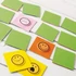 Kép 4/4 - Dekorgumi smileys, kb.ø 35 mm, színes, 60 db