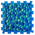 Kép 5/5 - 6 elemből álló Puzzle masszázs szőnyeg Kék kavics