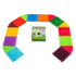 Kép 2/10 - Dinoszauruszok Puzzle 10 elemből álló masszázs szőnyeg + 6 Háromszögű puzzle elem