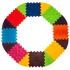 Kép 4/20 - Puzzle 8 elemből álló masszázs szőnyeg + 8 Háromszögű puzzle elem